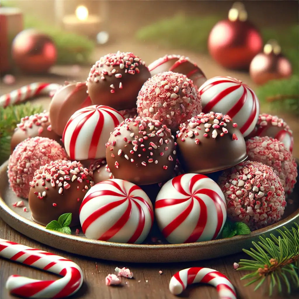 Peppermint Chocolate Truffles